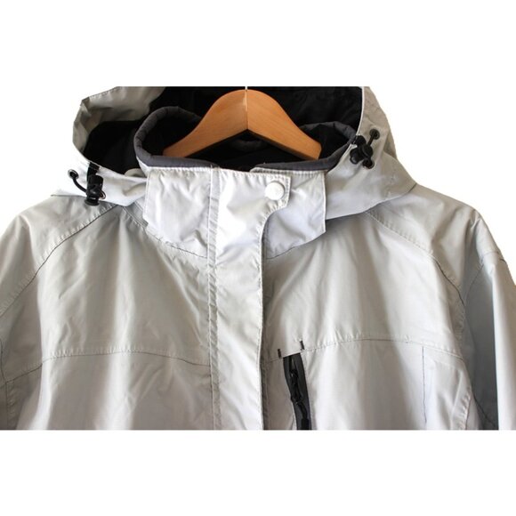 WETSKINS Waterproof Rain Jacket for Fall/Spring in Light Grey (XL) - Picture 3 of 9
